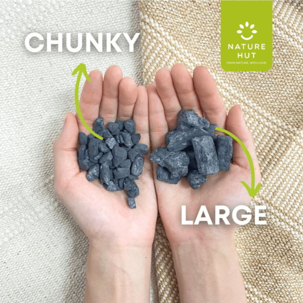 Nature Hut Organic Breathing Biochar, Fine (4L), Chunky (5L), or Large (5L) - Soil Enhancer, Use Less Fertiliser - Image 4